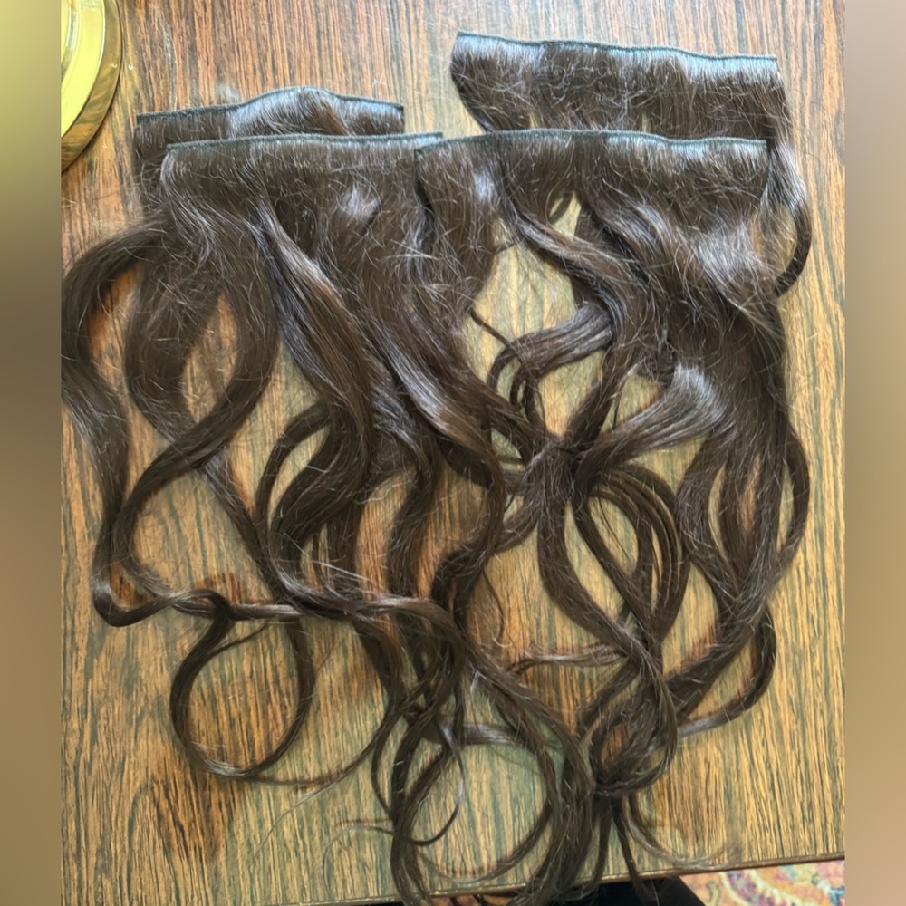 LUXY HAIR | 20 Inch Chocolate Brown Clip In Extensions | 160g
